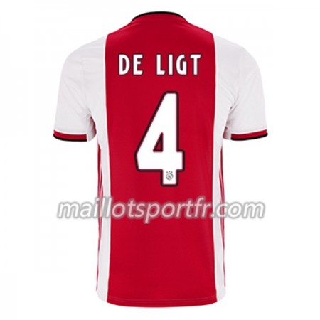 Maillot de Foot Ajax Amsterdam Matthijs de Ligt 4 Domicile 2019/20